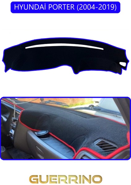 Hyundai Porter 2004-2019TORPİDO Koruma Halısı Mavi Kenar