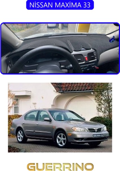 Nissan Maxima 33TORPİDO Koruma Halısı Mavi Kenar