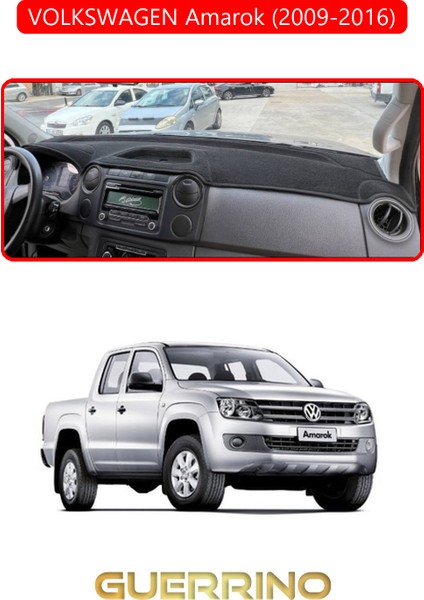 Volkswagen Amarok (2009-2016)TORPİDO Koruma Halısı Kırmızı Kenar