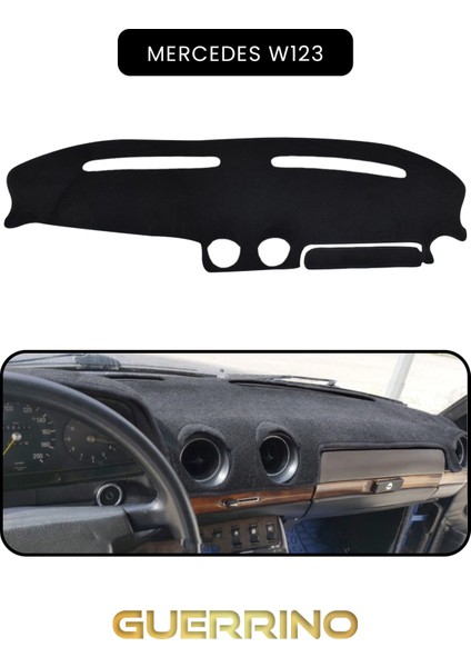 Mercedes W123TORPİDO Koruma Halısı Siyah Kenar