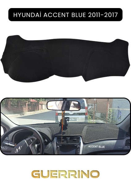 Hyundai Accent Blue 2011-2017TORPİDO Koruma Halısı Siyah Kenar