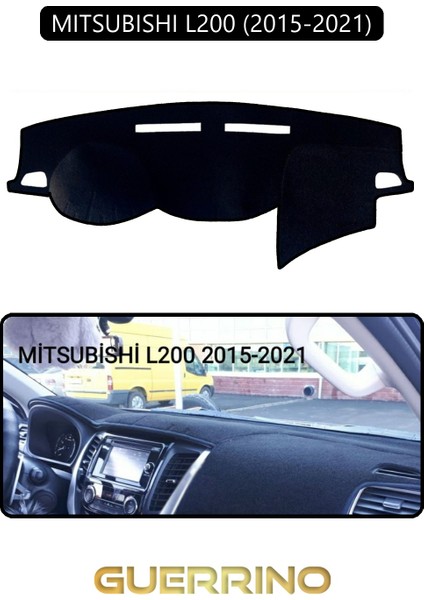 Mıtsubıshı L200 2015-2021TORPİDO Koruma Halısı Siyah Kenar