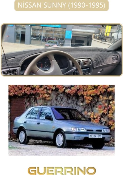 Nissan Sunny 1990-1995TORPİDO Koruma Halısı Bej Kenar