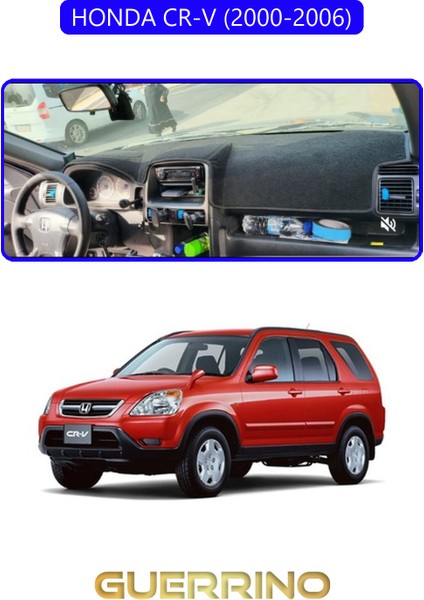 Honda Cr-V 2000-2006TORPİDO Koruma Halısı Mavi Kenar