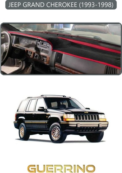 Jeep Grand Cherokee 1993-1998TORPİDO Koruma Halısı Gri Kenar