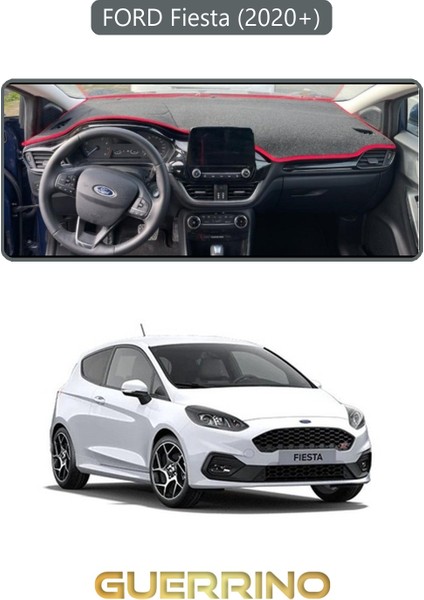 Ford Fiesta (2020+)TORPİDO Koruma Halısı Gri Kenar