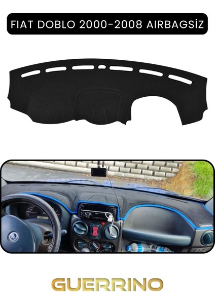 Fıat Doblo 2000-2008 Modellerine Uygun Aırbagsıztorpido Koruma Halısı Siyah Kenar