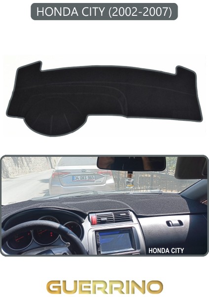 Honda Cıty 2002-2007TORPİDO Koruma Halısı Gri Kenar