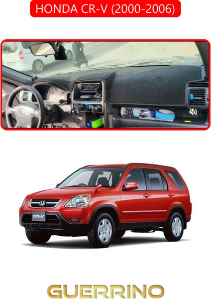 Honda Cr-V 2000-2006TORPİDO Koruma Halısı Kırmızı Kenar