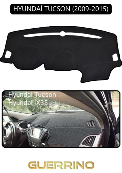 Hyundai Tucson 2009-2015TORPİDO Koruma Halısı Siyah Kenar