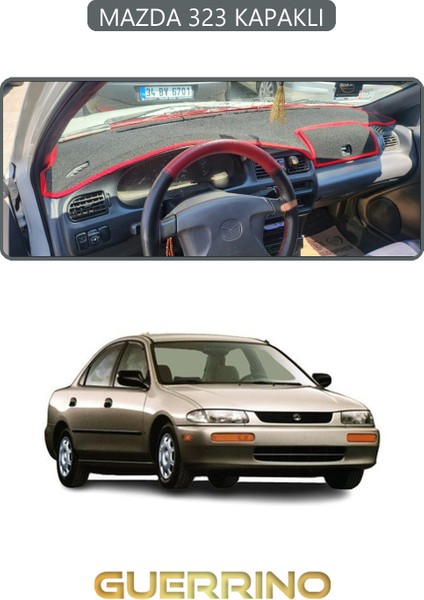Mazda 323 Kapaklıtorpido Koruma Halısı Gri Kenar