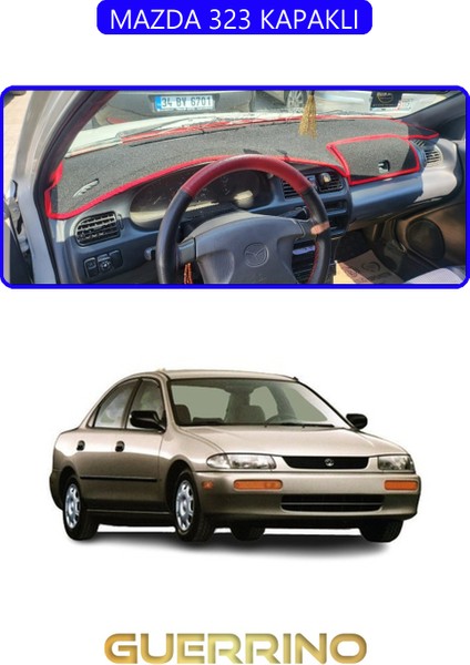 Mazda 323 Kapaklıtorpido Koruma Halısı Mavi Kenar