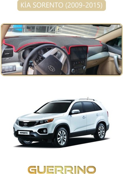 Kia Sorento 2009-2015TORPİDO Koruma Halısı Bej Kenar