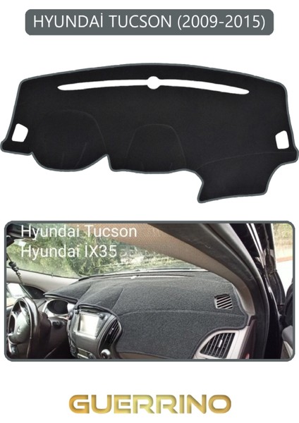 Hyundai Tucson 2009-2015TORPİDO Koruma Halısı Gri Kenar