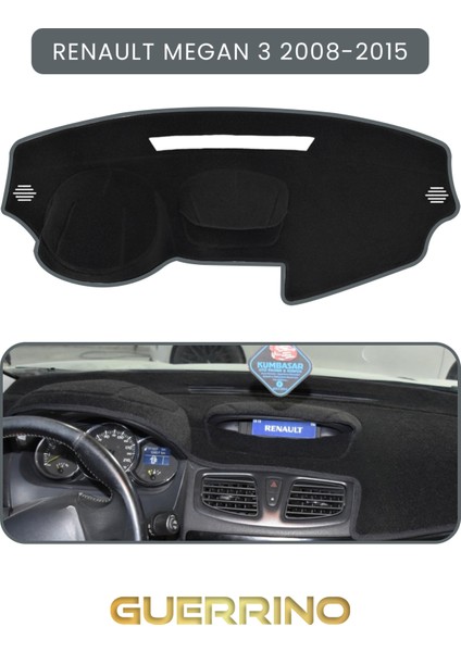 Renault Megan 3 (2008-2015)TORPİDO Koruma Halısı Gri Kenar