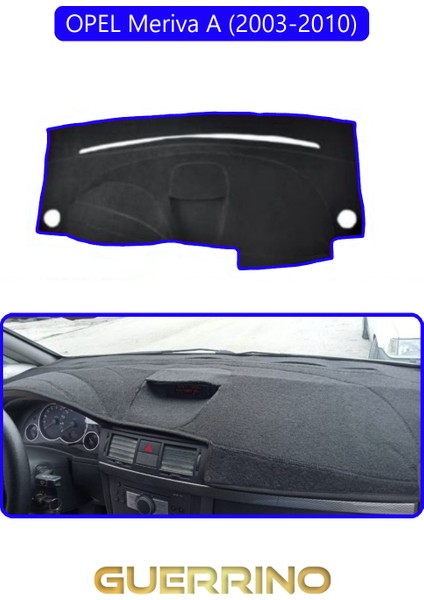 Opel Meriva A (2003-2010)TORPİDO Koruma Halısı Mavi Kenar