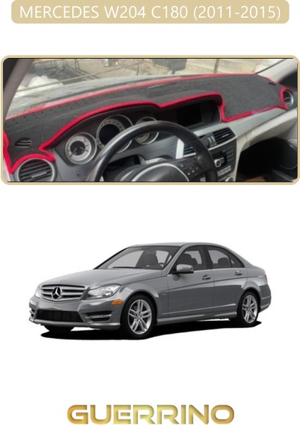 Mercedes W204 C180 2011-2015TORPİDO Koruma Halısı Bej Kenar