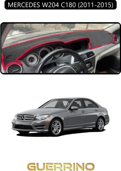 Mercedes W204 C180 2011-2015TORPİDO Koruma Halısı Siyah Kenar