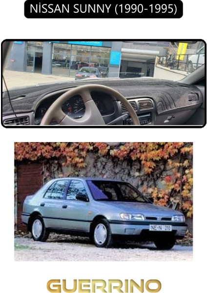 Nissan Sunny 1990-1995TORPİDO Koruma Halısı Siyah Kenar