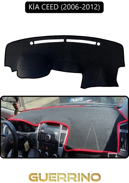 Kia Ceed 2006-2012TORPİDO Koruma Halısı Siyah Kenar