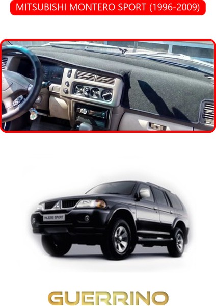 Mıtsubıshı Montero Sport 1996-2009TORPİDO Koruma Halısı Kırmızı Kenar