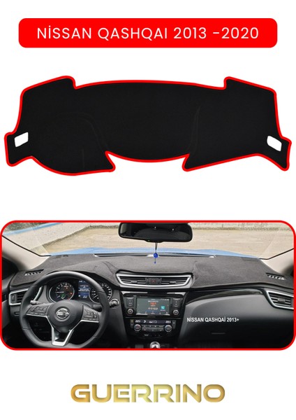 Nissan Qashqaı 2013 -2020TORPİDO Koruma Halısı Kırmızı Kenar