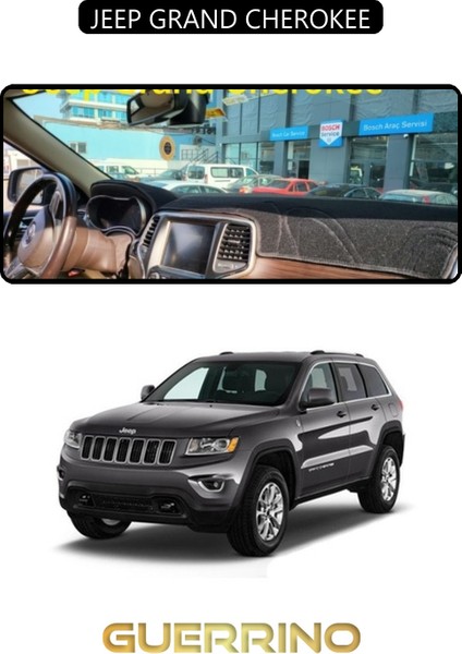 Jeep Grand Cherokeetorpido Koruma Halısı Siyah Kenar