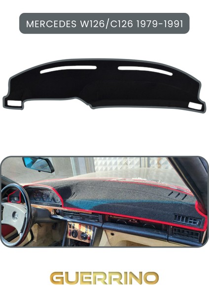 Mercedes W126/C126 1979-1991TORPİDO Koruma Halısı Gri Kenar