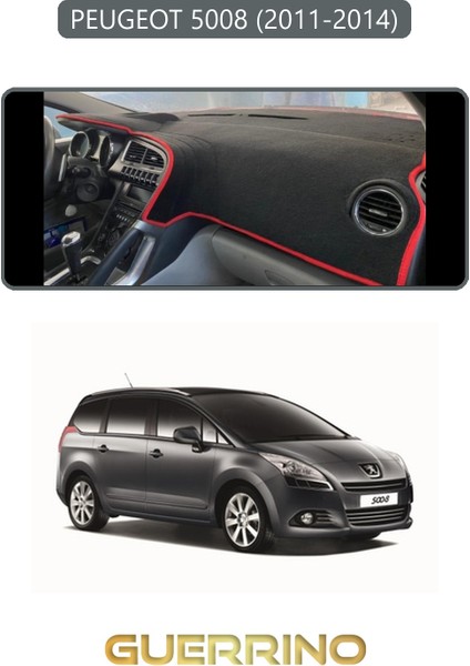 Peugeot 5008 (2011-2014)TORPİDO Koruma Halısı Gri Kenar