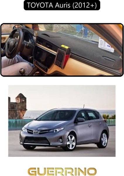 Toyota Auris (2012-2013)TORPİDO Koruma Halısı Siyah Kenar