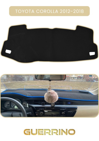 Toyota Corolla (2012-2018)TORPİDO Koruma Halısı Bej Kenar