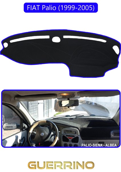 Fıat Palio 1999-2005 Modellerine Uygun Eskitorpido Koruma Halısı Mavi Kenar