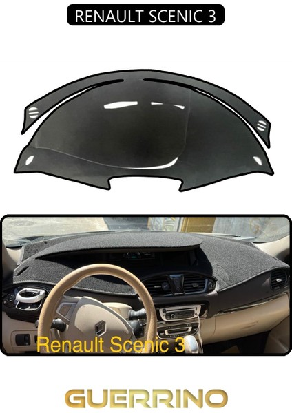 Renault Scenıc 3torpido Koruma Halısı Siyah Kenar