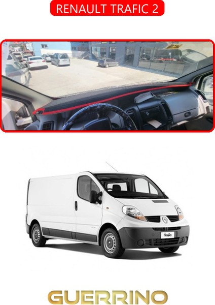 Renault Trafıc 2torpido Koruma Halısı Kırmızı Kenar