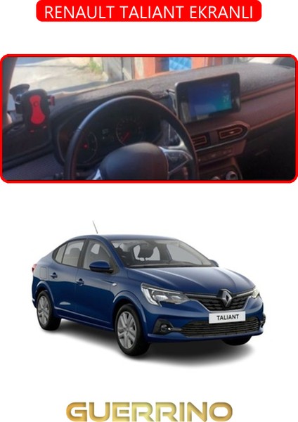 Renault Talıant Ekranlıtorpido Koruma Halısı Kırmızı Kenar