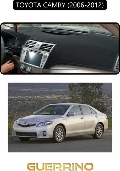 Toyota Camry (2006-2012)TORPİDO Koruma Halısı Siyah Kenar