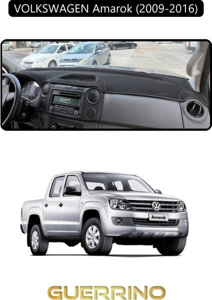 Volkswagen Amarok (2009-2016)TORPİDO Koruma Halısı Siyah Kenar