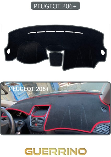 Peugeot 206+TORPİDO Koruma Halısı Gri Kenar