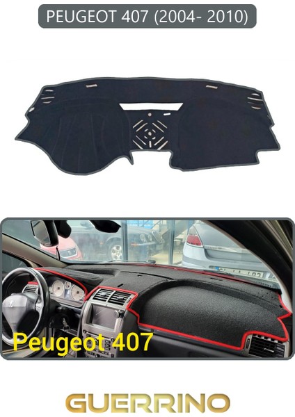 Peugeot 407 (2004- 2010)TORPİDO Koruma Halısı Gri Kenar