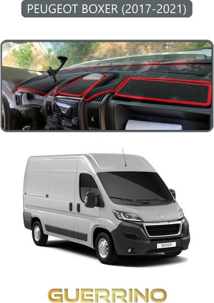 Peugeot Boxer 2017 - 2021TORPİDO Koruma Halısı Gri Kenar