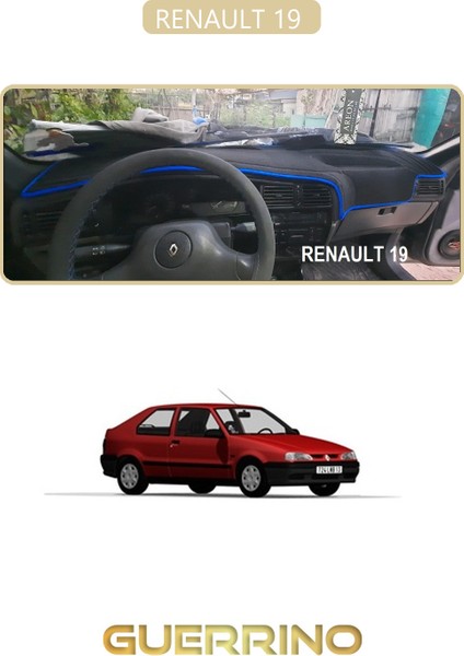 Renault 19 Torpido Koruma Halısı Bej Kenar