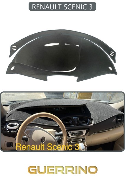 Renault Scenıc 3torpido Koruma Halısı Gri Kenar