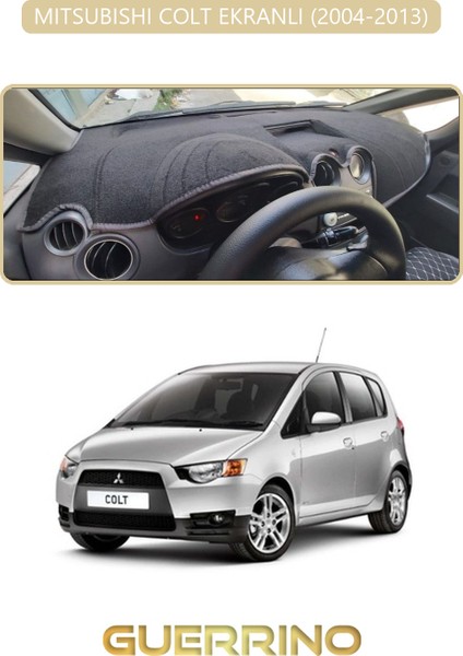 Mıtsubıshı Colt Ekranlı 2004-2013TORPİDO Koruma Halısı Bej Kenar