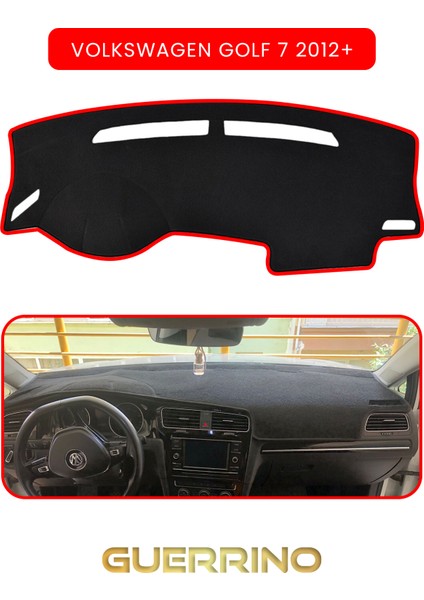 Volkswagen Golf 7 (2012+)TORPİDO Koruma Halısı Kırmızı Kenar