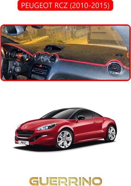 Peugeot Rcz 2010 - 2015TORPİDO Koruma Halısı Kırmızı Kenar