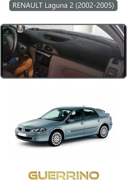 Renault Laguna 2 (2002-2005)TORPİDO Koruma Halısı Gri Kenar