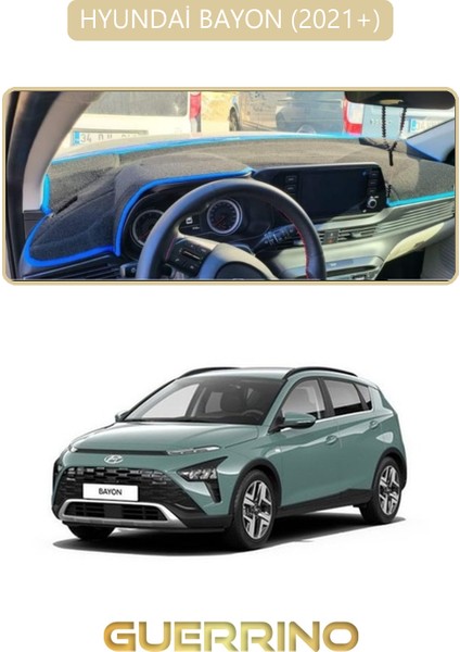 Hyundai Bayon 2021+TORPİDO Koruma Halısı Bej Kenar