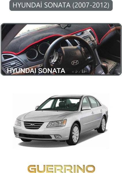 Hyundai Sonata 2007-2012TORPİDO Koruma Halısı Gri Kenar