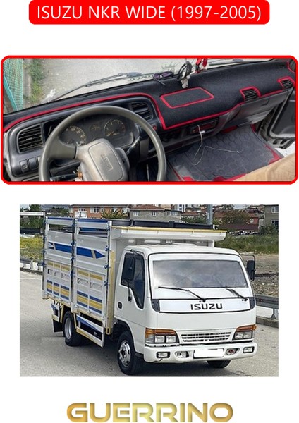 Isuzu Nkr Wıde 1997 - 2005TORPİDO Koruma Halısı Kırmızı Kenar