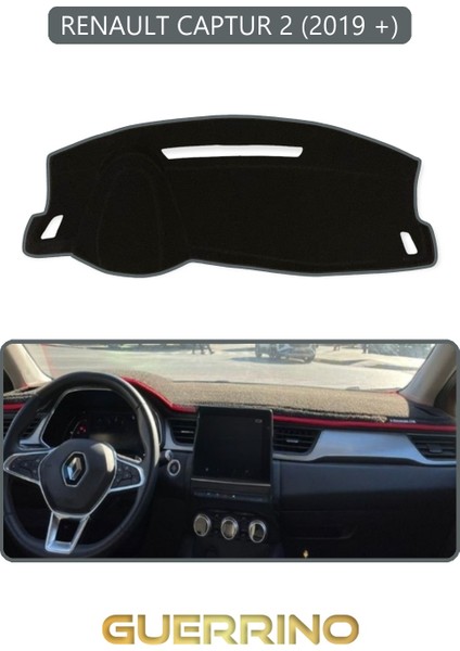 Renault Captur 2 (2019 +)Torpido Koruma Halısı Gri Kenar